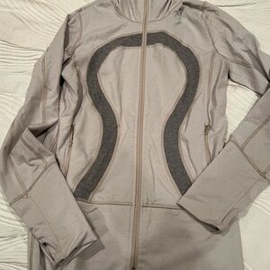 Lululemon Athletica Gray zip up  Jacket size 6